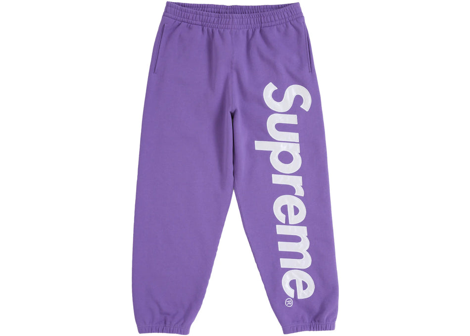 Supreme Satin Appliqué Sweatpant (FW25) Violet