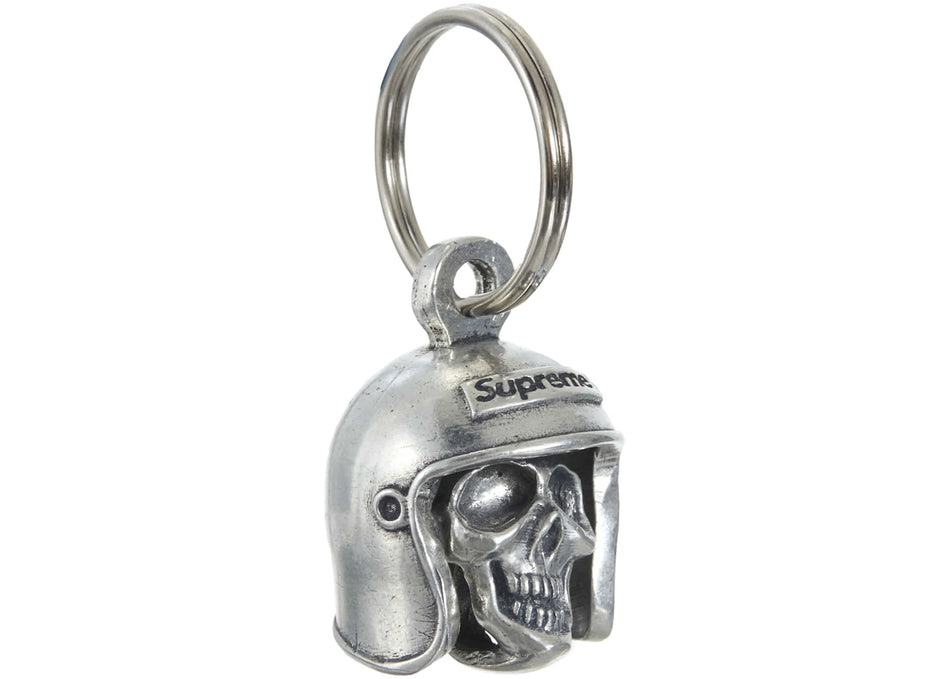 Supreme Skull Bell Keychain Silver
