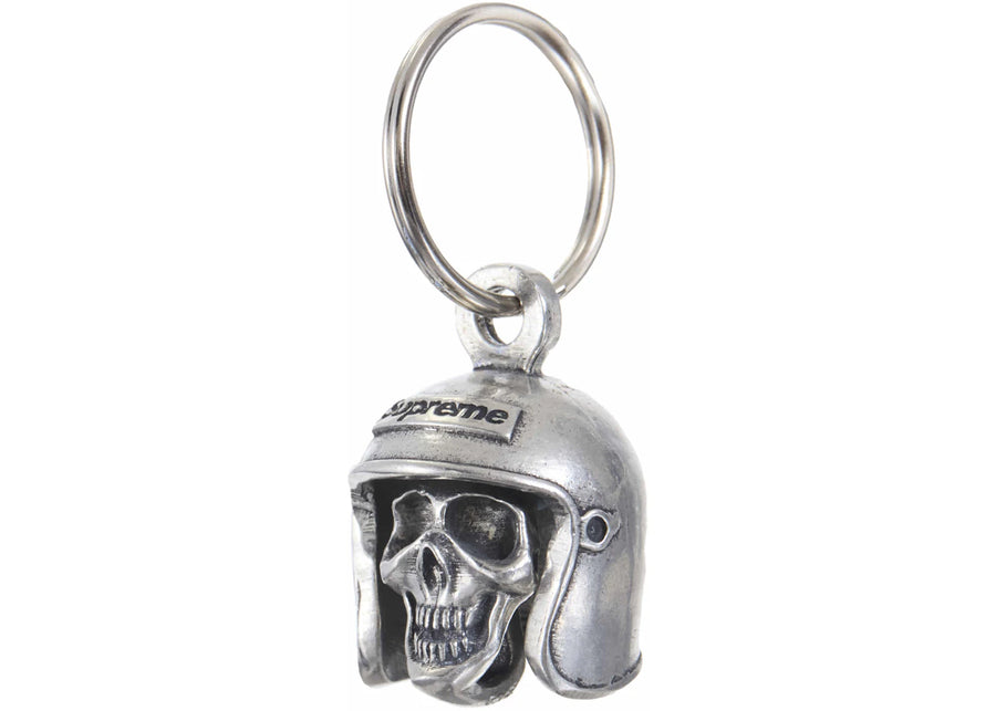 Supreme Skull Bell Keychain Silver