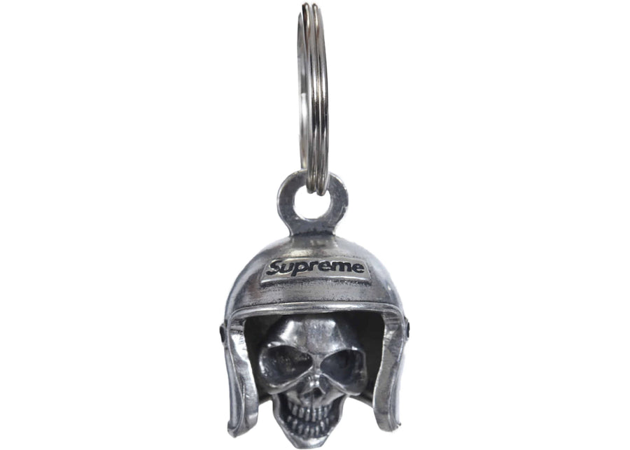 Supreme Skull Bell Keychain Silver