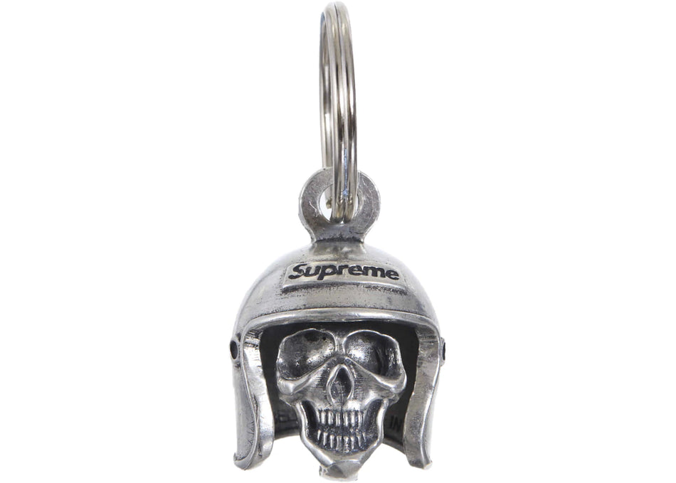 Supreme Skull Bell Keychain Silver