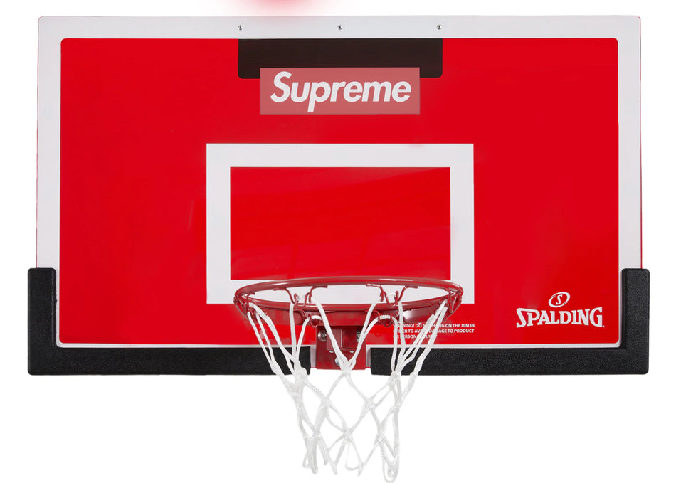 Supreme Spalding Mini Basketball Hoop Red