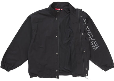 Supreme Spellout Embroidered Ripstop Track Jacket Black