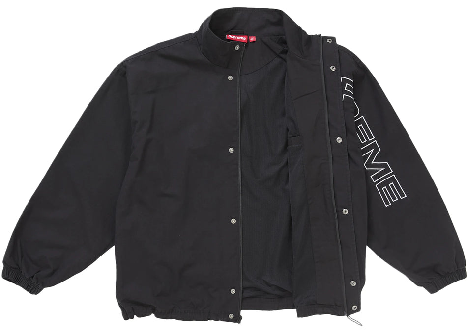 Supreme Spellout Embroidered Ripstop Track Jacket Black