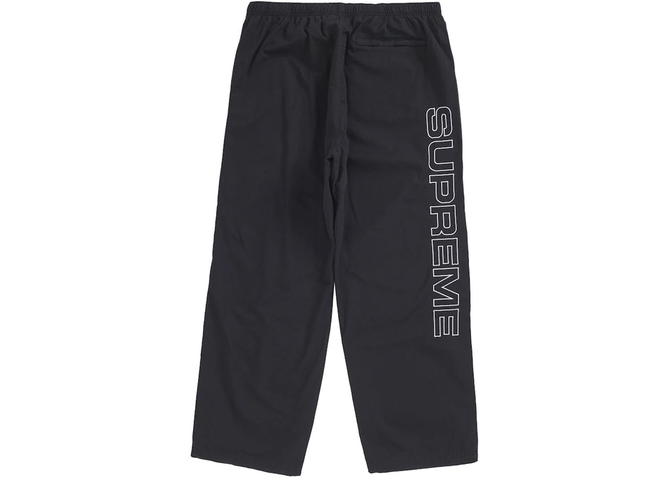 Supreme Spellout Embroidered Ripstop Track Pant Black