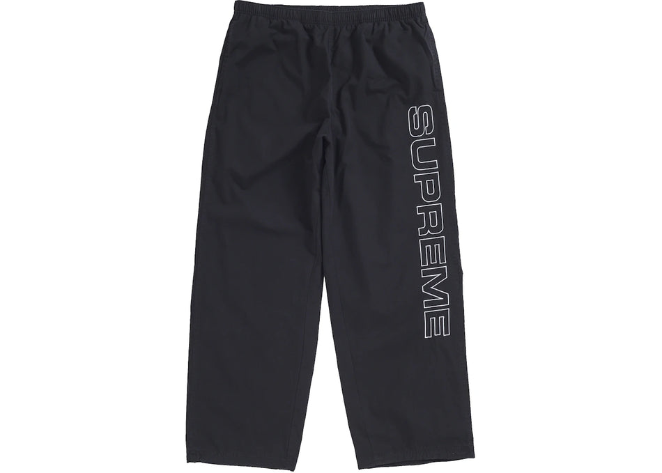Supreme Spellout Embroidered Ripstop Track Pant Black