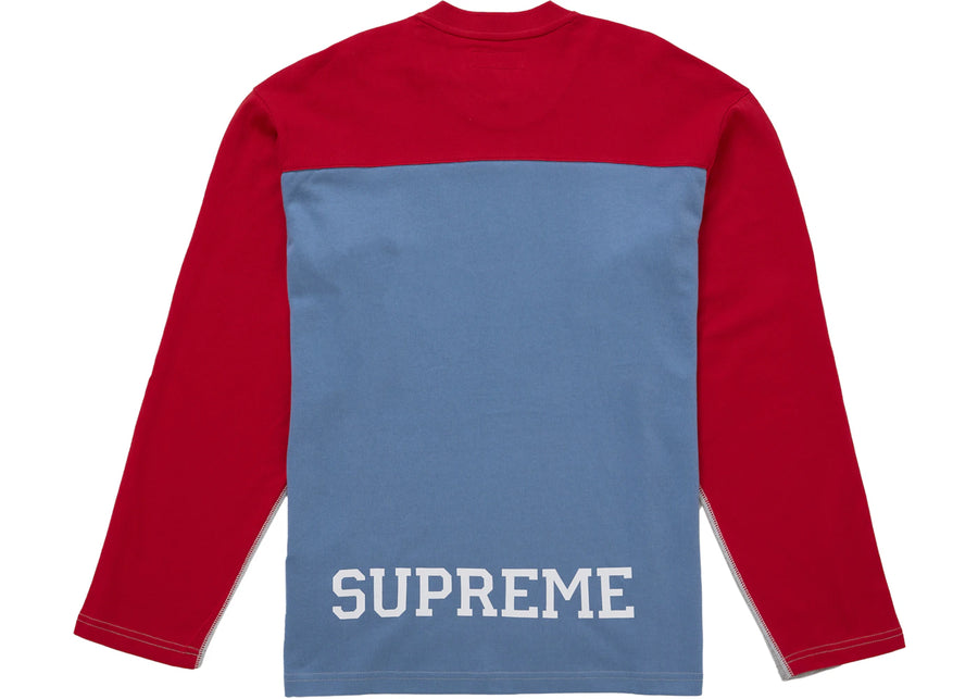 Supreme Split L/S Football Top Grey