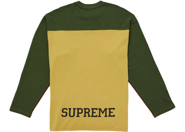 Supreme Split L/S Football Top Orange