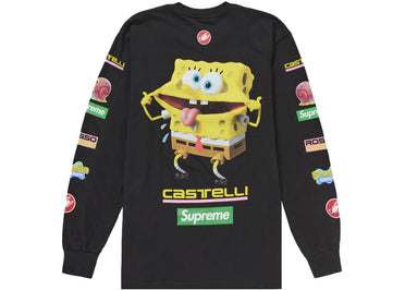 Supreme SpongeBob/Castelli Racing L/S Tee Black