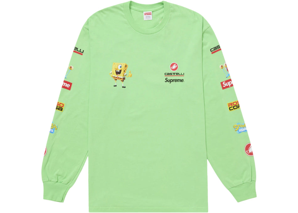 Supreme SpongeBob/Castelli Racing L/S Tee Green