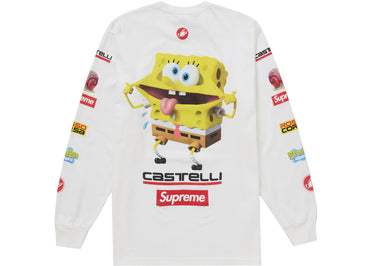 Supreme SpongeBob/Castelli Racing L/S Tee White