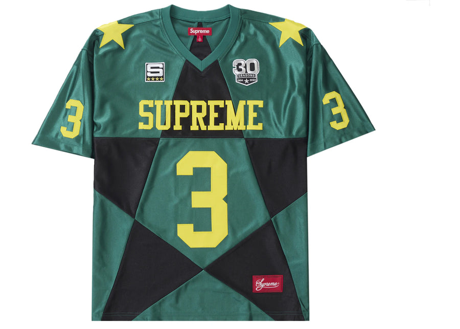 Maillot de football Supreme Star vert foncé