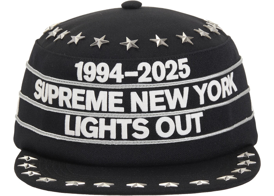 Chapeau bibi noir à clous Supreme Stars