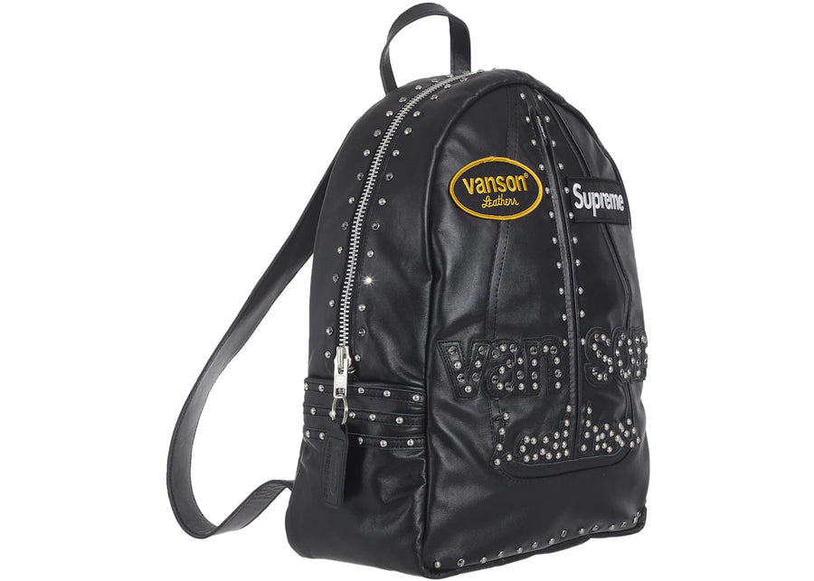 Supreme Vanson Leathers/b.b. Simon Backpack Black