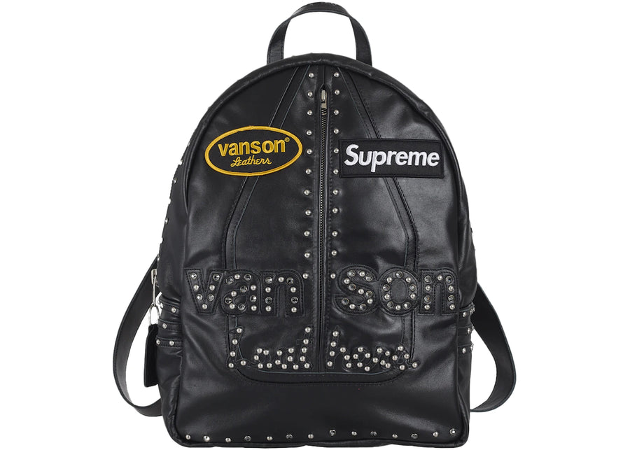 Supreme Vanson Leathers/b.b. Simon Backpack Black