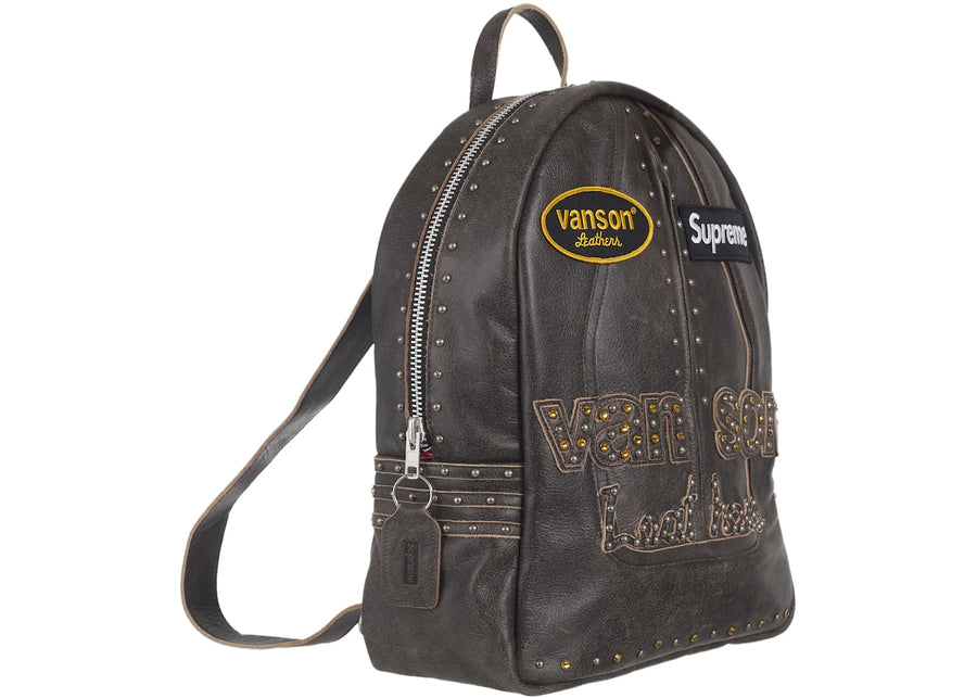Supreme Vanson Leathers/b.b. Simon Backpack Brown