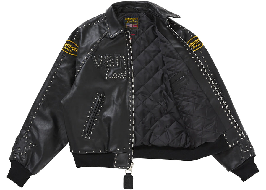Supreme Vanson Leathers b.b. Simon Jacket Black