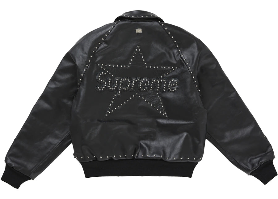 Supreme Vanson Leathers b.b. Simon Jacket Black