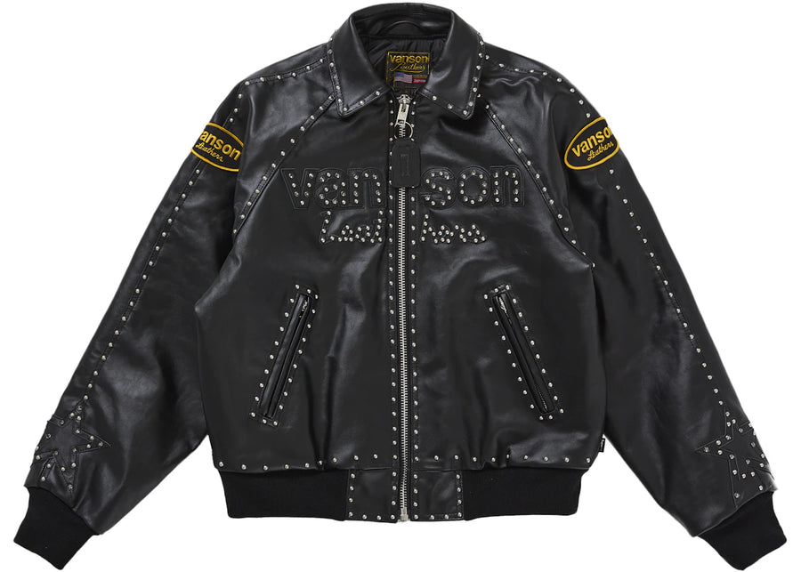 Supreme Vanson Leathers b.b. Simon Jacket Black