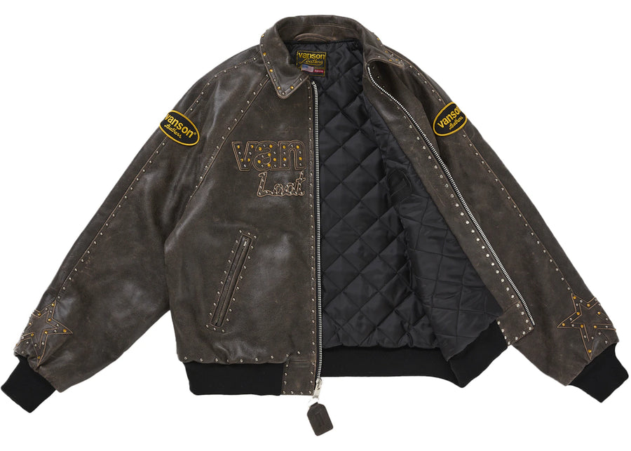 Supreme Vanson Leathers b.b. Simon Jacket Brown