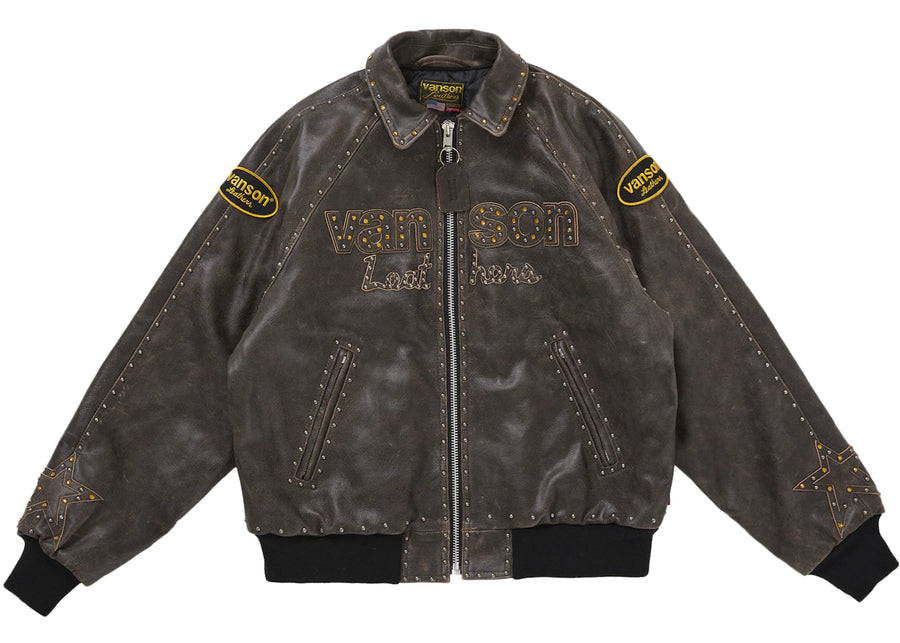 Supreme Vanson Leathers b.b. Simon Jacket Brown