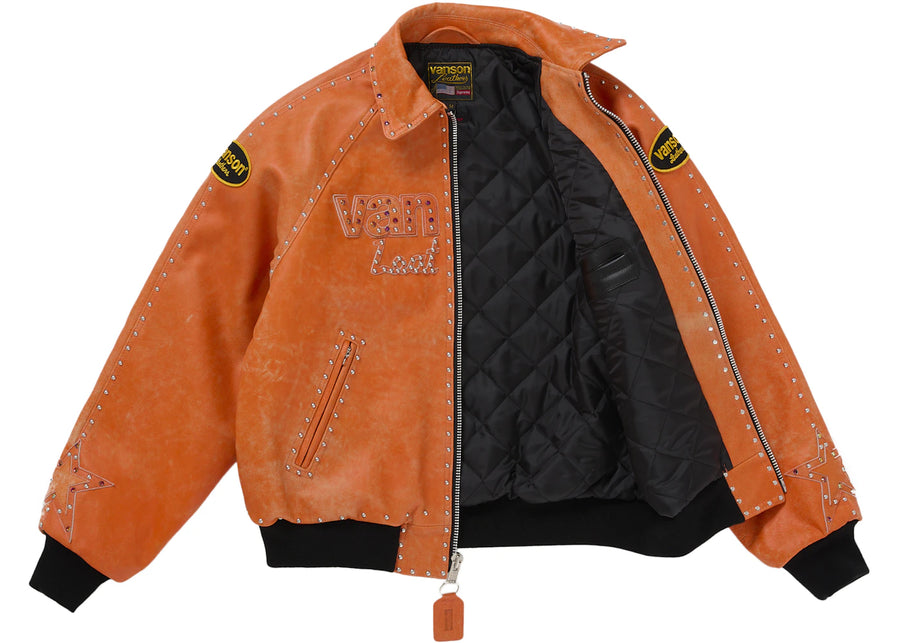 Supreme Vanson Leathers b.b. Simon Jacket Orange