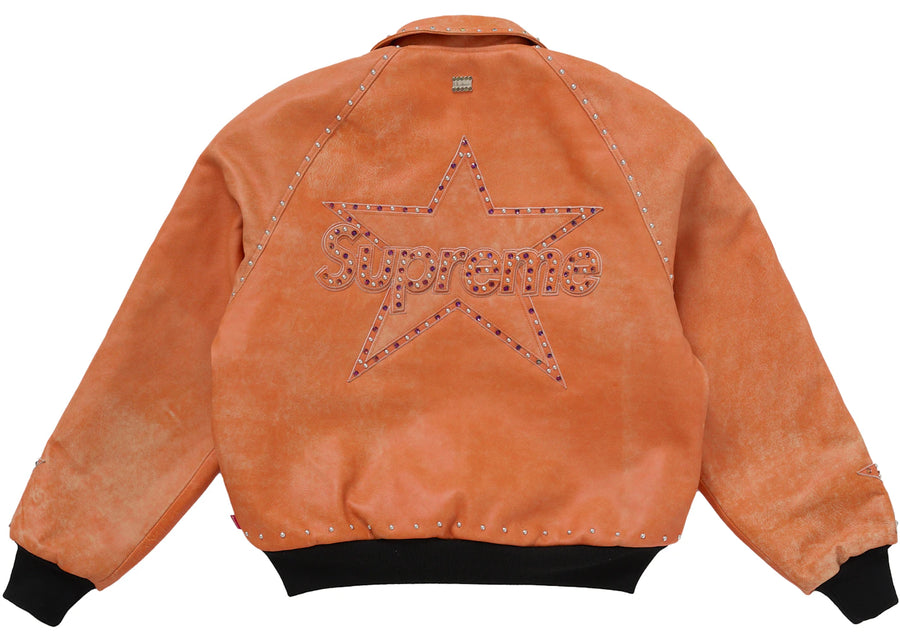 Supreme Vanson Leathers b.b. Simon Jacket Orange