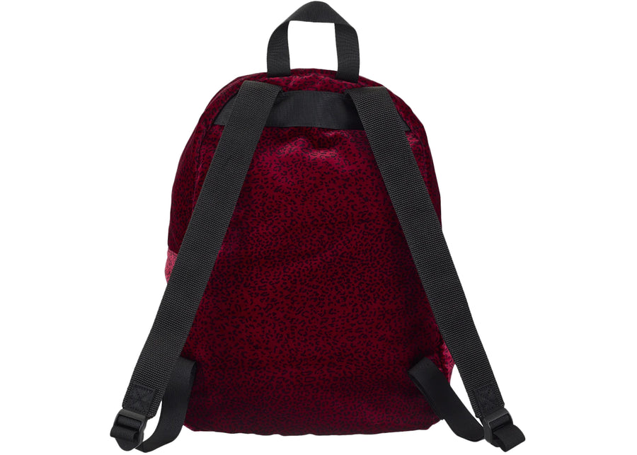 Supreme Velvet Backpack Red Leopard