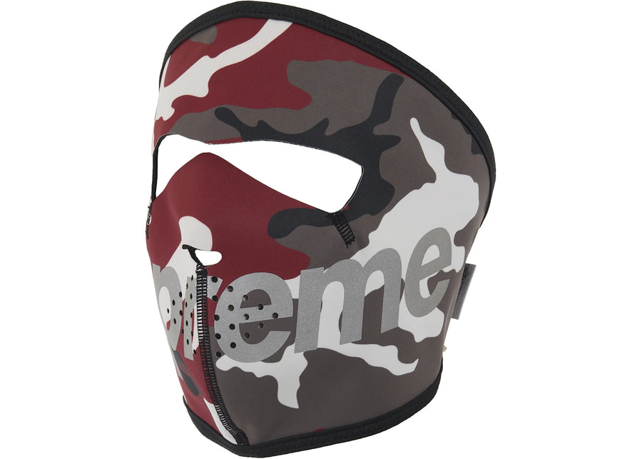 Masque Supreme WINDSTOPPER (FW25) Camouflage rouge