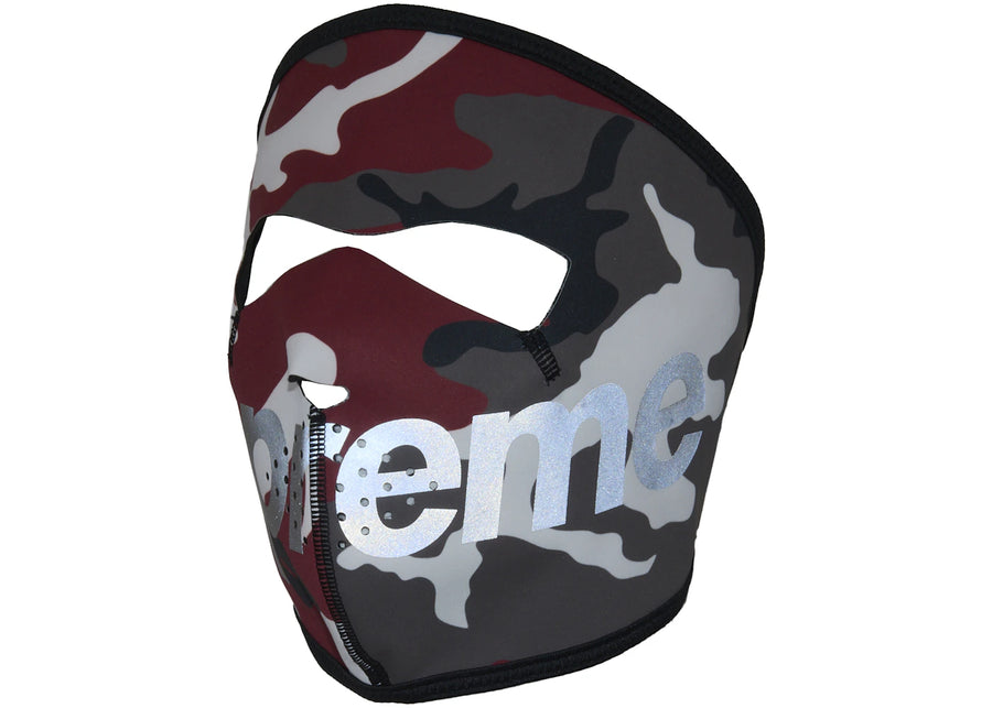 Masque Supreme WINDSTOPPER (FW25) Camouflage rouge