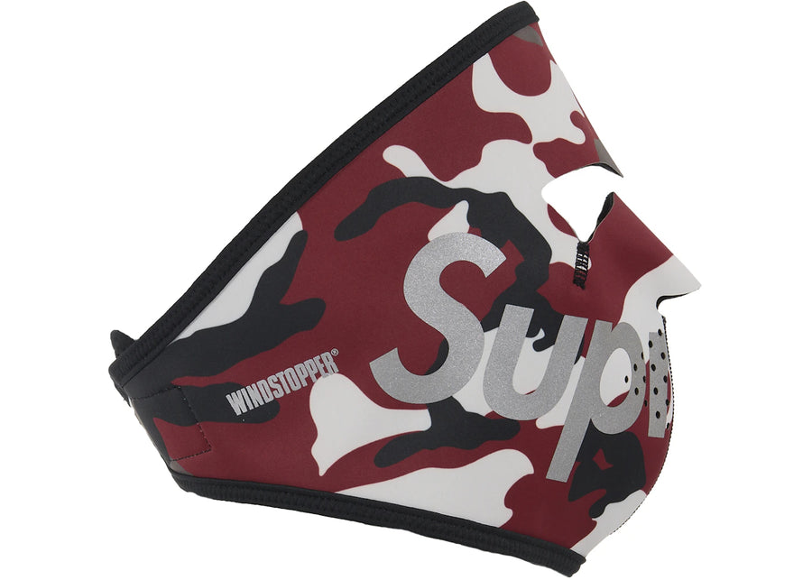 Masque Supreme WINDSTOPPER (FW25) Camouflage rouge