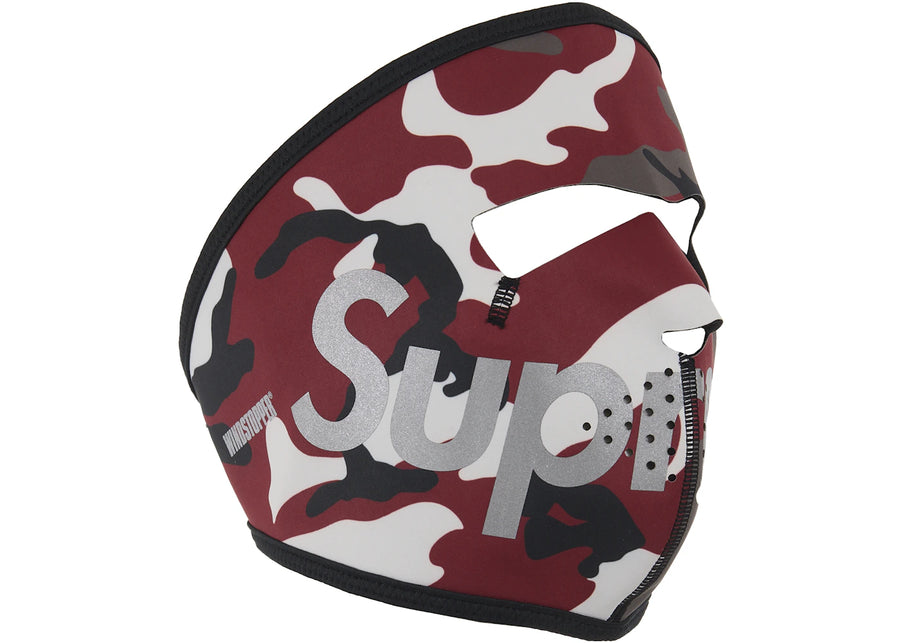 Masque Supreme WINDSTOPPER (FW25) Camouflage rouge