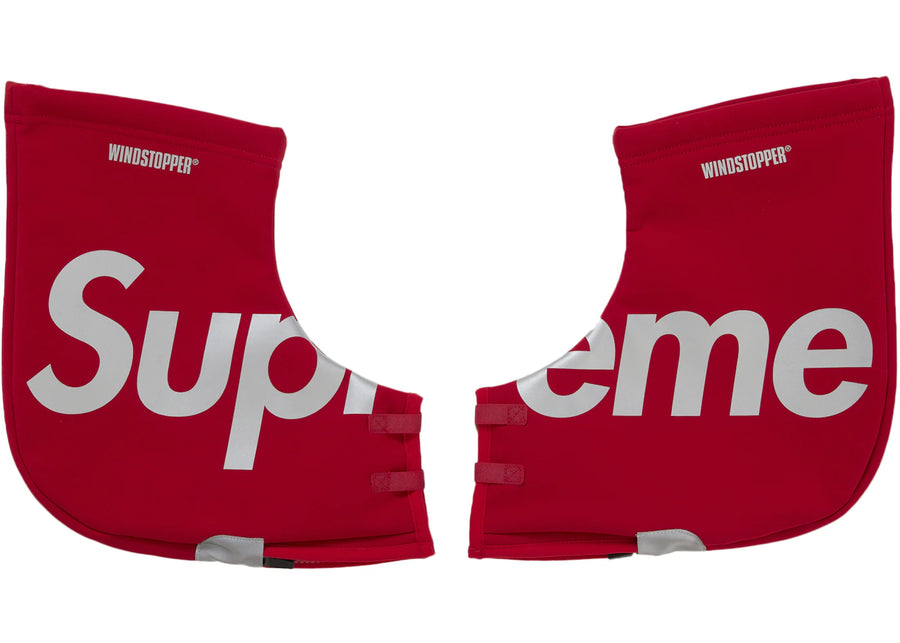 Gants de guidon Supreme WINDSTOPPER rouges