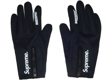 Supreme WINDSTOPPER Zip Gloves (FW25) Black