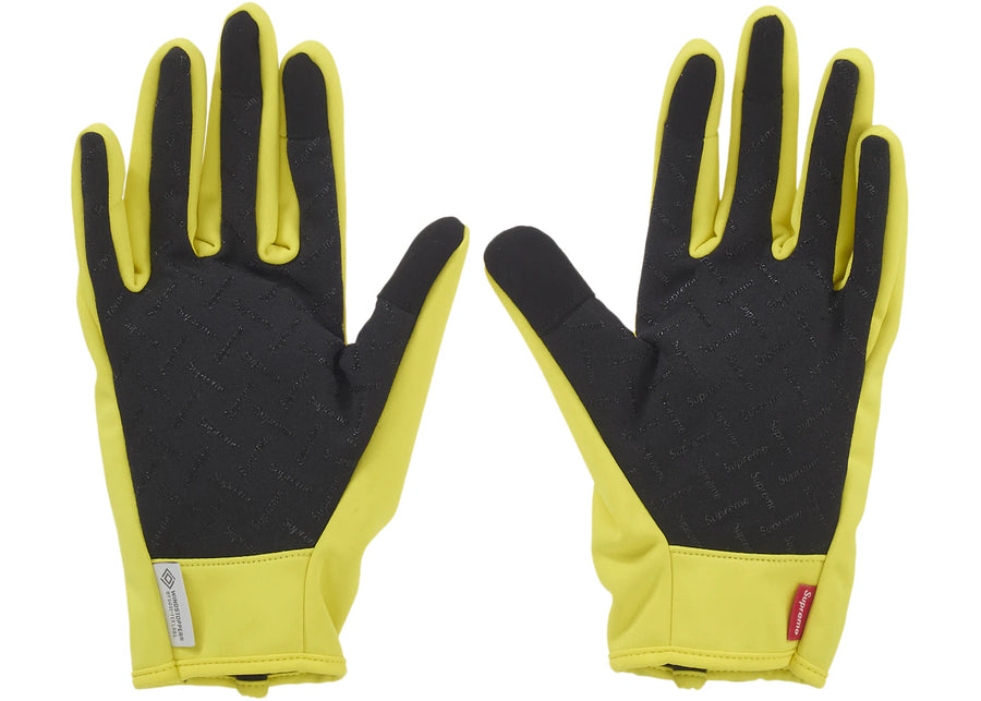 Supreme WINDSTOPPER Zip Gloves (FW25) Yellow