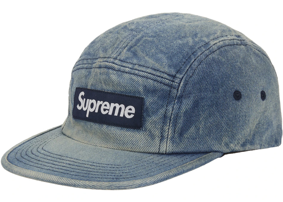 Supreme Washed Chino Twill Camp Cap (FW25) Denim