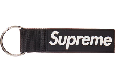 Supreme Webbing Keychain Black