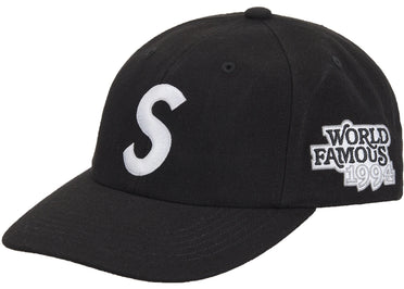 Supreme World Famous S Logo 6-Panel Black