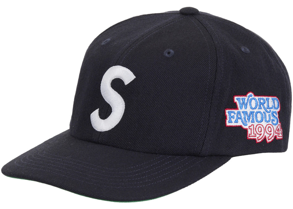 Supreme World Famous S Logo 6-Panel Navy