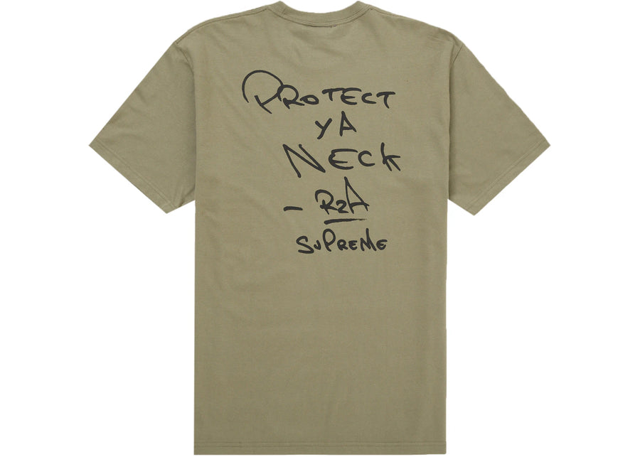 Supreme Wu-Tang Clan RZA Tee Light Olive