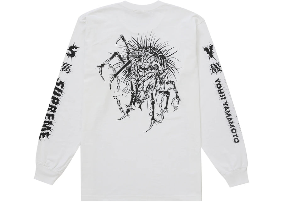 T-shirt manches longues Supreme Y's par Yohji Yamamoto blanc