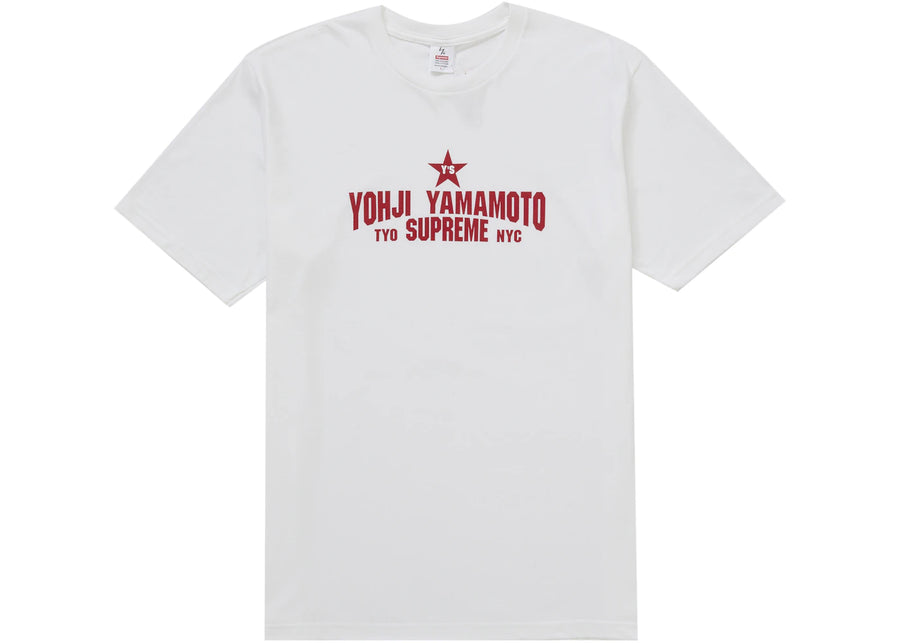 T-shirt Supreme Y's par Yohji Yamamoto Star blanc