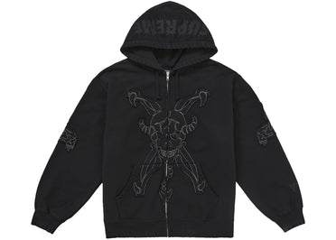 Sweat à capuche zippé Supreme Y's par Yohji Yamamoto, noir