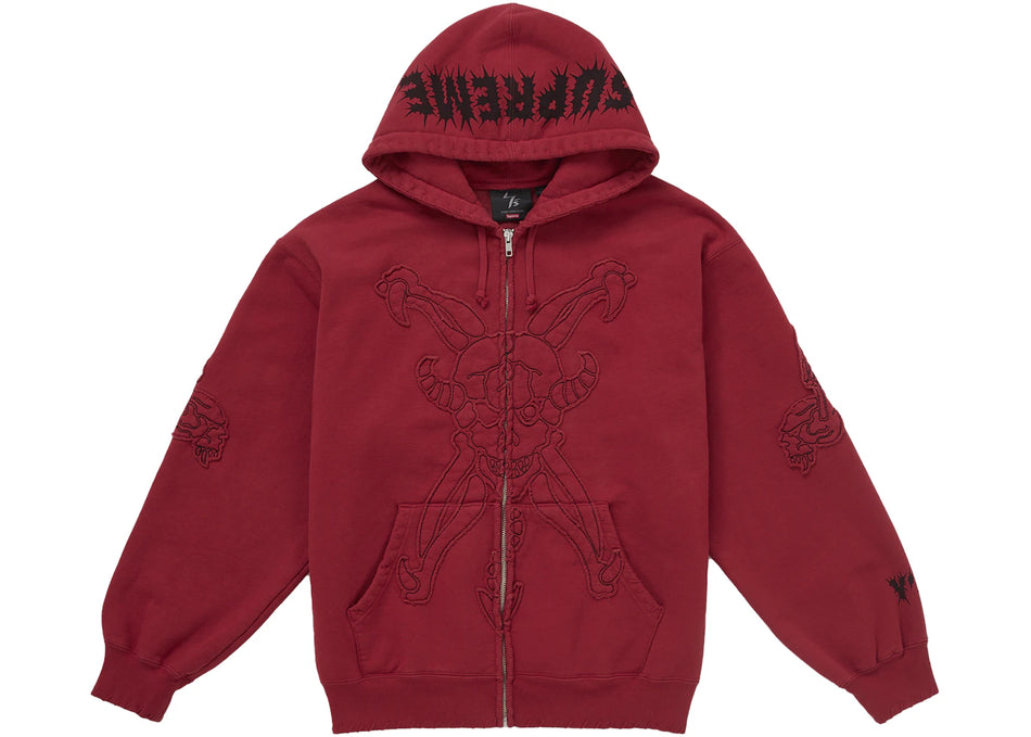 Supreme Y's by Yohji Yamamoto Zip Up Hooded Sweatshirt Red