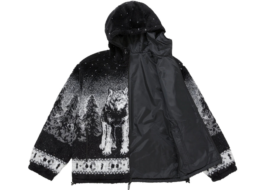 Supreme b.b. Simon Reversible Hooded Fleece Jacket Black