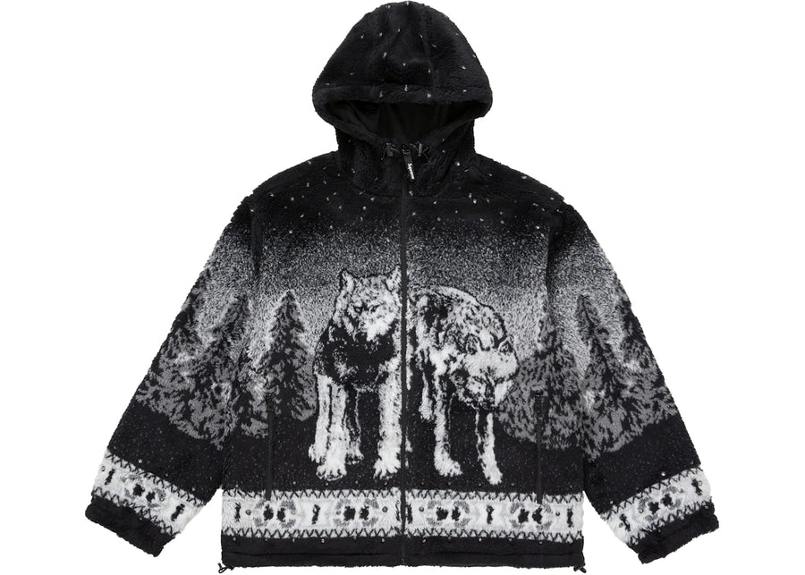 Supreme b.b. Simon Reversible Hooded Fleece Jacket Black
