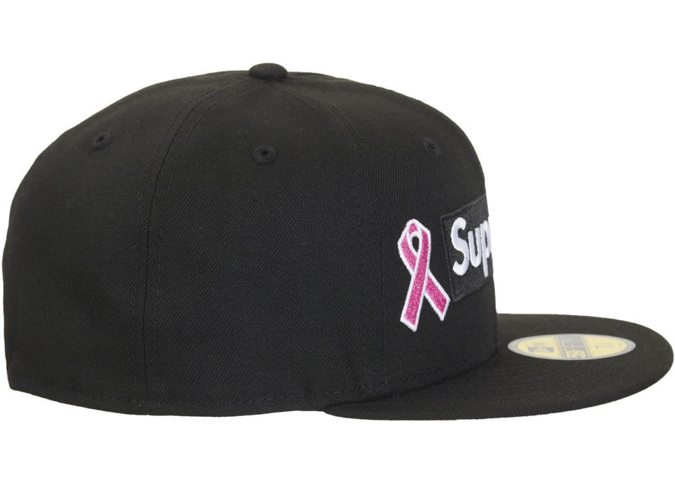 Supreme x New Era Breast Cancer Awareness Box Logo Fitted Hat Black
