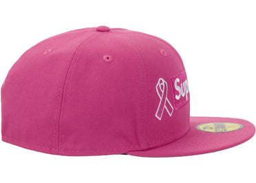 Supreme x New Era Breast Cancer Awareness Box Logo Fitted Hat Pink