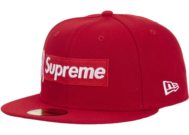 Supreme x New Era Breast Cancer Awareness Box Logo Fitted Hat Red