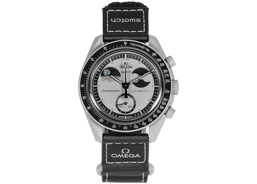Swatch x Omega Biocéramique Mission vers Earthphase SO33M700